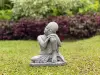  Product image 2 of the product “Amal - Buddha relax - left knee up. 25cm H | cast stone ”